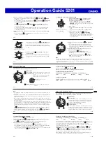 Preview for 5 page of Casio 5261 Operation Manual