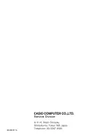 Preview for 87 page of Casio Cassiopeia A-10 Operation, Service Manual & Parts List