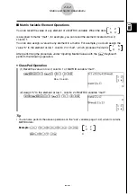 Preview for 124 page of Casio CLASSPad300 - ClassPad 300 Touch-Screen Graphing Scientific Calculator User Manual