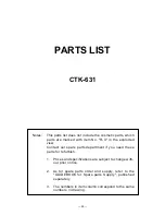 Preview for 27 page of Casio CTK-631 Service Manual