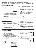 Preview for 2 page of Casio EW-G3500 Quick Reference Manual