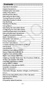 Preview for 2 page of Casio fx-115ES PLUS User Manual