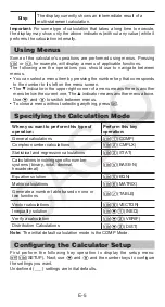 Preview for 6 page of Casio fx-115ES PLUS User Manual