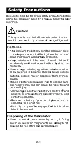 Preview for 4 page of Casio FX-820MS User Manual