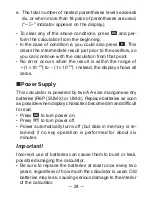 Preview for 26 page of Casio fx-82SX User Manual