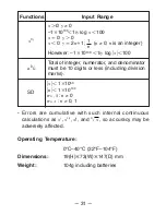 Preview for 33 page of Casio fx-82SX User Manual