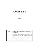 Preview for 13 page of Casio GZ-5 Service Manual