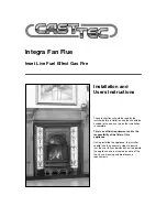 Preview for 1 page of Cast Tec Integra Fan Flue Installation And User Instructions Manual