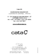 Preview for 13 page of Cata CI 54177 Insruction Manual