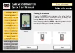 Preview for 16 page of Cateye COMMUTER CC-COM10W Quick Start Manual