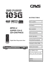 CAVS 103G Instructions Manual preview