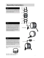 Preview for 3 page of CB Sky MD318 Assembly Instruction