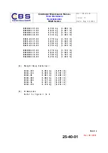 Preview for 20 page of CBS B822 Series Component Maintenance Manual With Illustrated Parts List