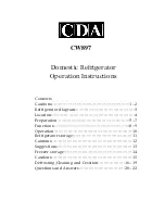 CDA CW897 Operation Instructions Manual preview