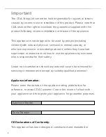 Preview for 2 page of CDA FW951 Manual For Installation, Use And Maintenance