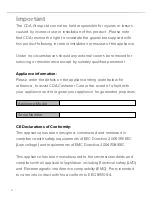 Preview for 2 page of CDA PC71 Installation, Use And Maintenance Manual