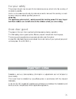 Preview for 21 page of CDA RC 9320 F Operating & Installation Instructions Manual