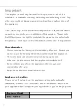 Preview for 2 page of CDA SK651 Installation, Use And Maintenance Manual