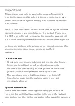 Preview for 2 page of CDA VW152 Installation, Use And Maintenance Instruction