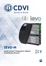 CDVI micro IEVO-M Installation Manual preview