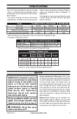 Preview for 3 page of Cedar Ridge CRHEAV18RP Manual