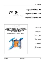 Cedes cegard/Max-114 Manual preview