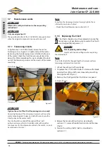 Preview for 28 page of Cedima CF-22 E.800 Operating, Manual Maintenance Manual And Safety Notes