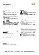 Preview for 21 page of Cedima CF 22 E Safety, Operating And Maintenance Instructions