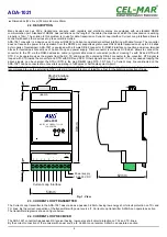 Preview for 4 page of CEL-MAR ADA-1021 User Manual