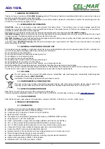 Preview for 3 page of CEL-MAR ADA-1028L User Manual