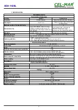 Preview for 9 page of CEL-MAR ADA-1028L User Manual