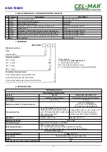 Preview for 11 page of CEL-MAR ADA-1044H User Manual