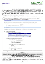 Preview for 20 page of CEL-MAR ADA-13020 User Manual