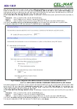 Preview for 18 page of CEL-MAR ADA-13021 User Manual