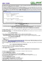 Preview for 21 page of CEL-MAR ADA-13028L User Manual
