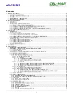 Preview for 2 page of CEL-MAR ADA-13040MG User Manual