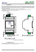 Preview for 4 page of CEL-MAR ADA-4010 User Manual