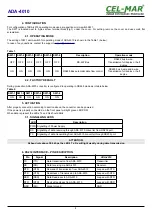 Preview for 8 page of CEL-MAR ADA-4010 User Manual