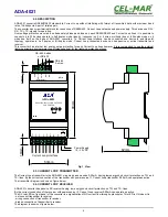 Preview for 4 page of CEL-MAR ADA-4021 User Manual