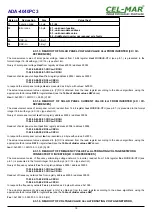 Preview for 16 page of CEL-MAR ADA-4040PC3 User Manual