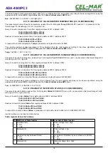 Preview for 18 page of CEL-MAR ADA-4040PC3 User Manual