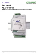 Preview for 1 page of CEL-MAR ADA-4040PC8 User Manual