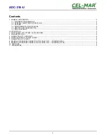 Preview for 2 page of CEL-MAR ADC-216-U User Manual