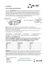 Preview for 2 page of Cel-Tec HL1200 Twin User Manual