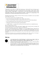 Preview for 4 page of Celestron OMNI XLT 102 Instruction Manual