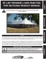 Celina 40' x 80' PREMIERE 1 HIGH PEAK POLE TENT Product Manual preview