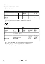 Preview for 24 page of Cello 502328810 Instruction Manual