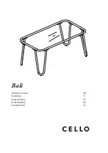 Preview for 1 page of Cello Bali 502194034 Instruction Manual