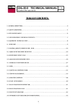 Preview for 2 page of CELTIPOL CHL-350 Technical Manual