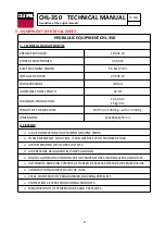 Preview for 8 page of CELTIPOL CHL-350 Technical Manual